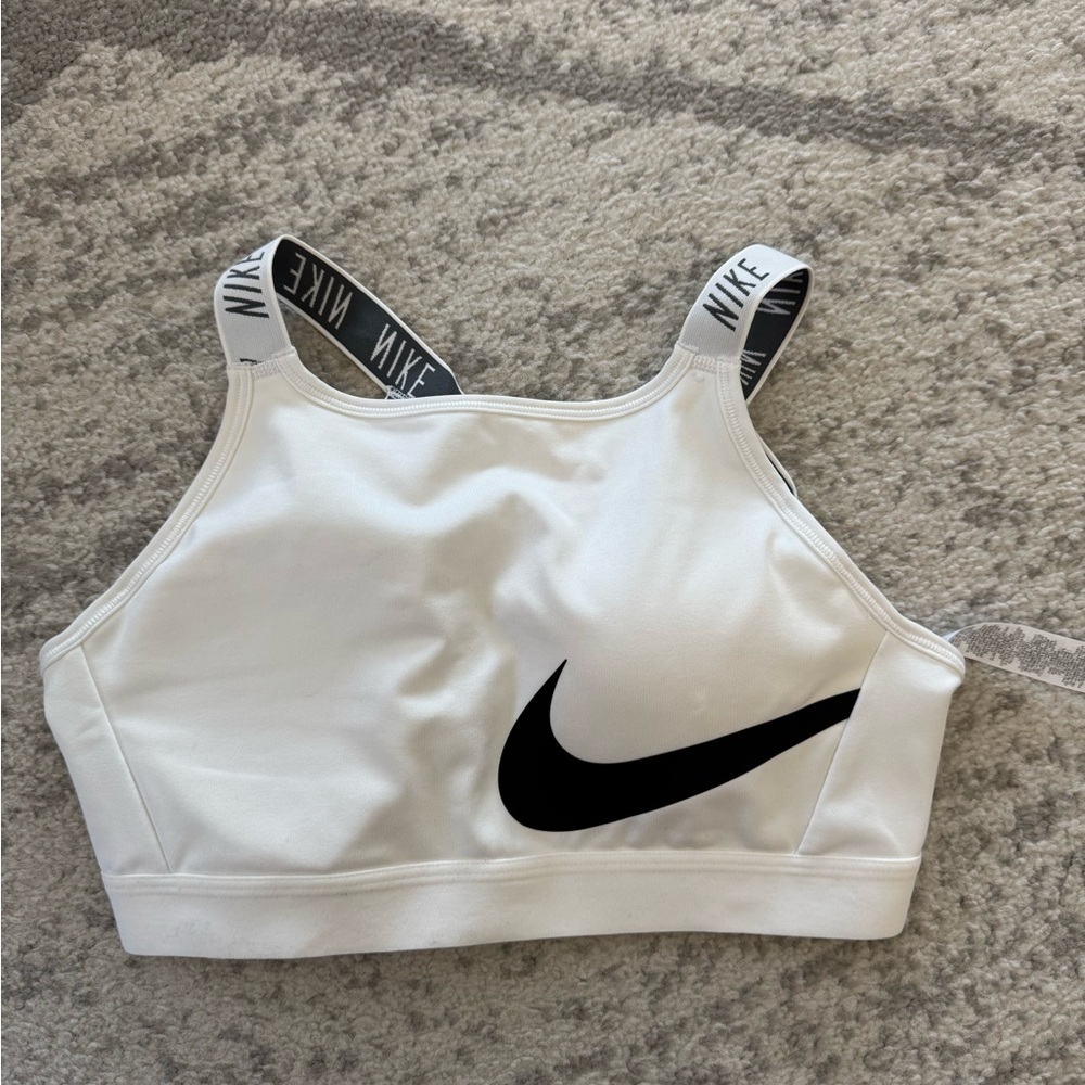 Nike White Sports Bra size small - used